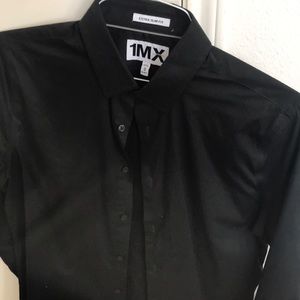 Express extra slim black shirt